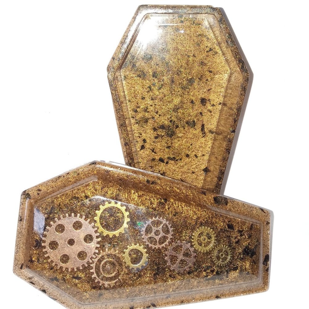 Steampunk Jewelry Coffin Trinket
